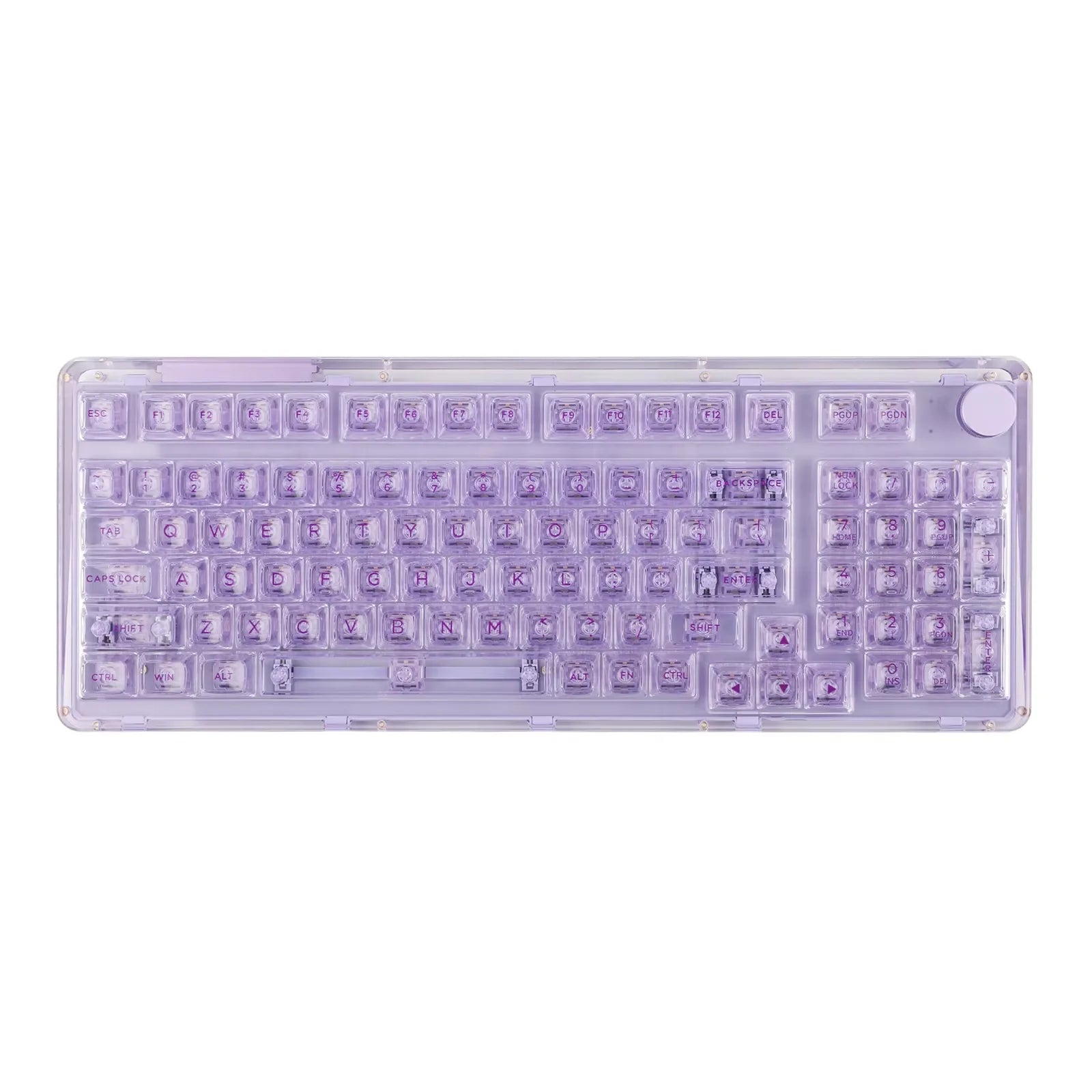 KiiBOOM Phantom 98 98-Key Plate-Mounted Wired/BT5.0/2.4GHz Wireless NKRO Mechanical Keyboard with 8000mAh Battery