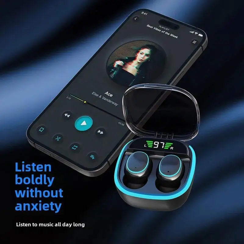 Original TWS Wireless Headphones LED Power Earphones Digital Display Headset Stereo Sound Bluetooth apply to smartphones