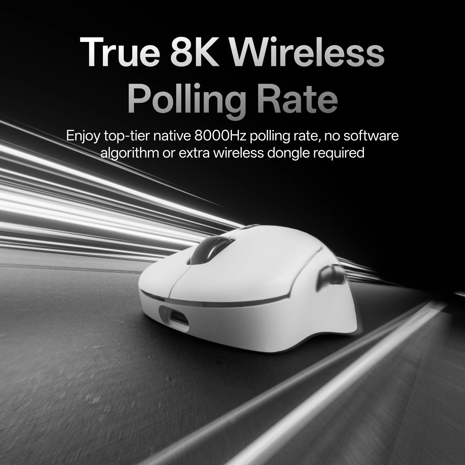 Rapoo Wireless Gaming Mouse 8K Polling Rate Optical Sensor Ergonomic Design 53g Lightweight E-sports