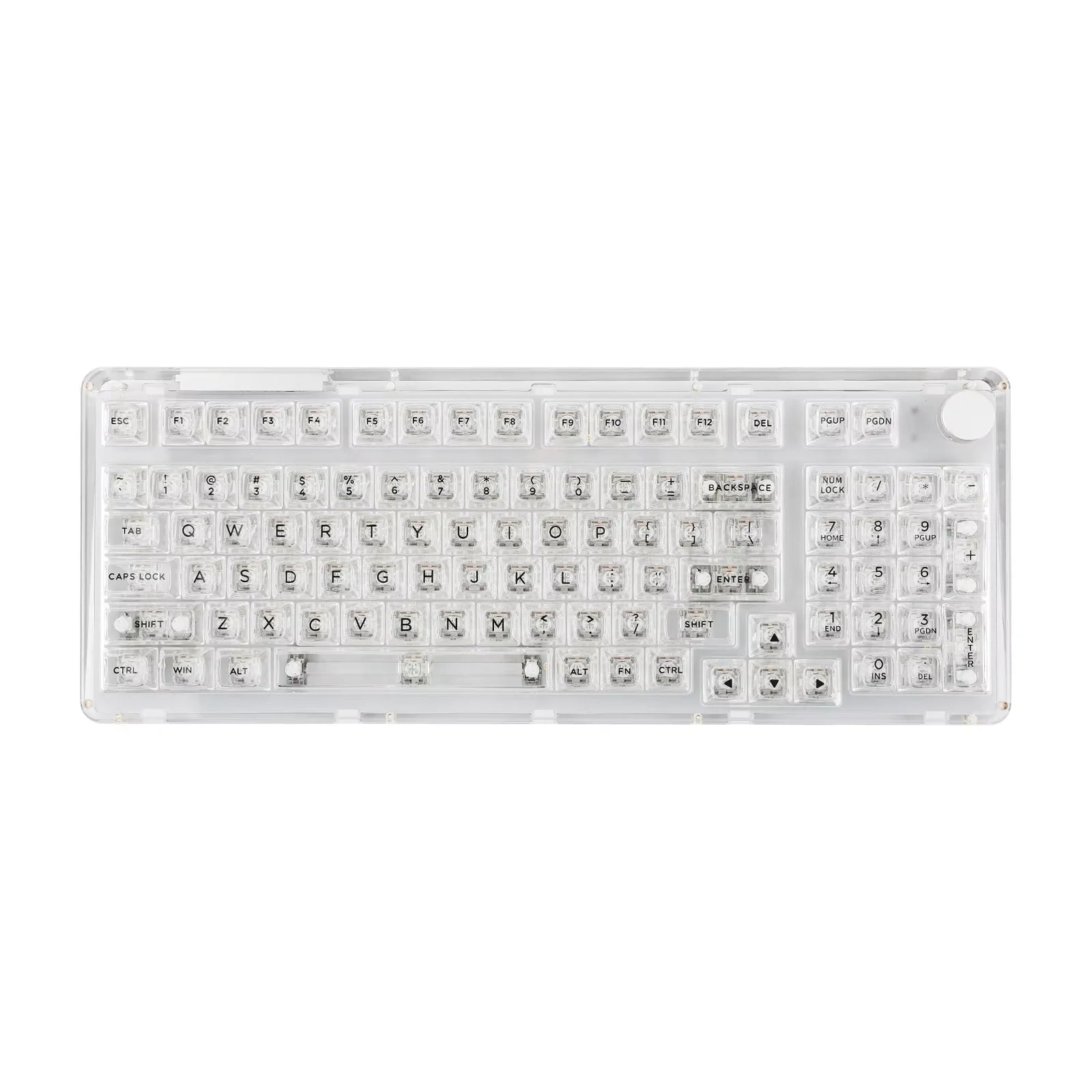 KiiBOOM Phantom 98 98-Key Plate-Mounted Wired/BT5.0/2.4GHz Wireless NKRO Mechanical Keyboard with 8000mAh Battery