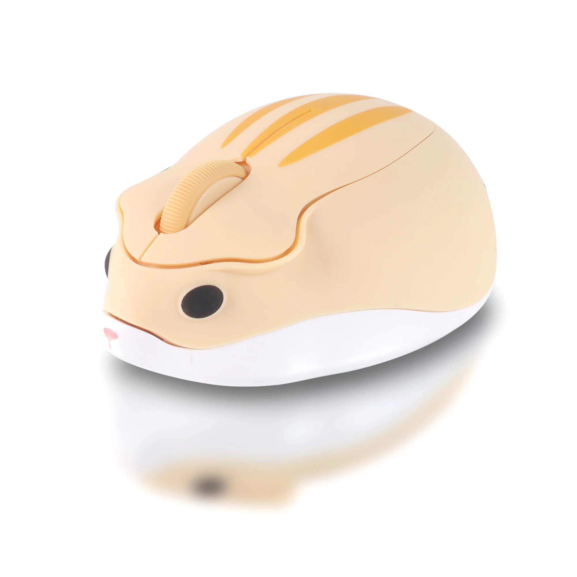 Cute Hamster Wireless Mouse 2.4G Bluetooth Dual-mode Silent Lightweight For Office PC Laptop Women Gift