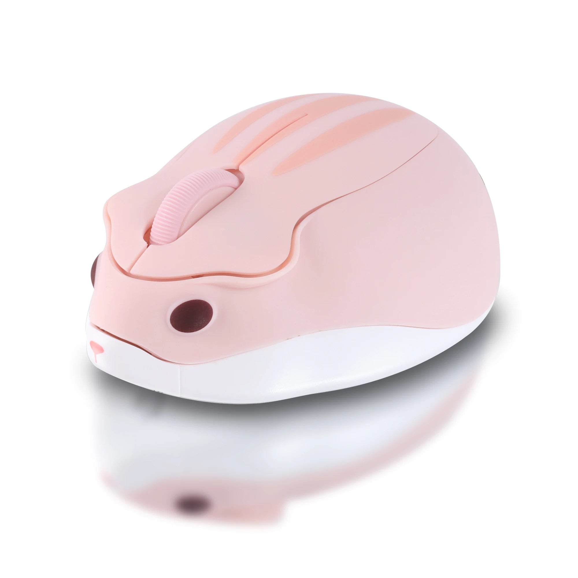 Cute Hamster Wireless Mouse 2.4G Bluetooth Dual-mode Silent Lightweight For Office PC Laptop Women Gift